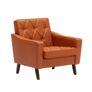 E2全球购正品|日本Karimoku lobby chair沙发椅 日式进口复古休闲