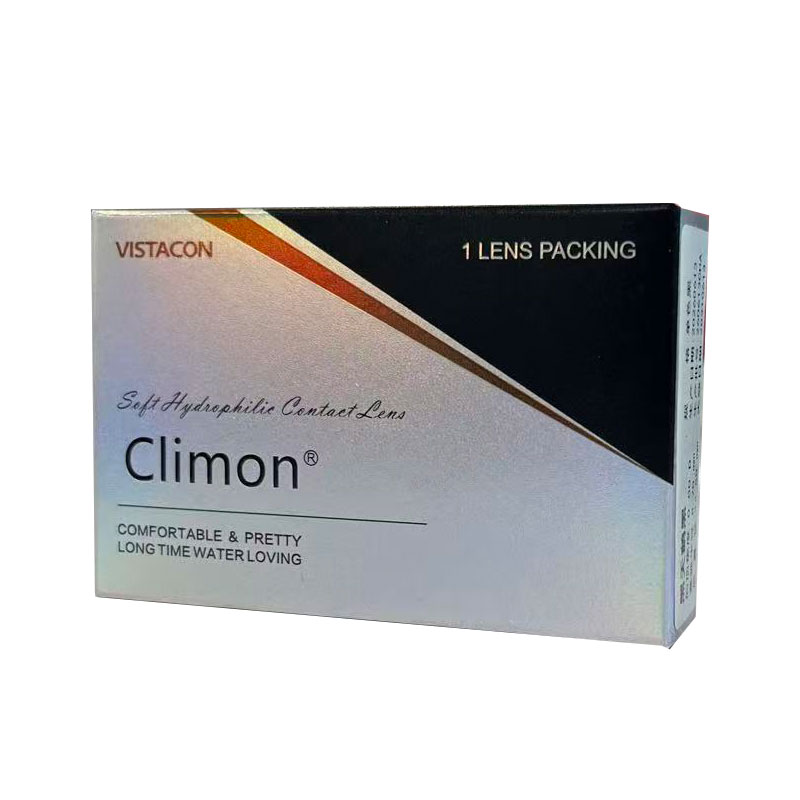 Climon可丽萌年抛美瞳大小直径学生近视彩色隐形眼镜带度数2片