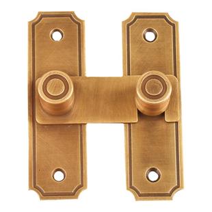 纯铜门搭扣中式木门仿古锁扣推拉门移门卡扣门锁全铜锁鼻插销门栓