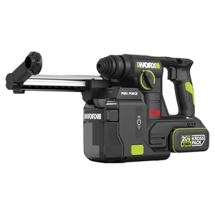 威克士新款WU384集尘电锤无刷锂电冲击钻工业级多功能轻型电钻