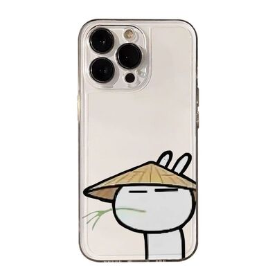 忧郁兔斯基红米NOTE15PRO苹果13软小米17ULTRA适用14PLUS创意透明iPhone12个性手机壳16ProMax小众OPPOFINDX9