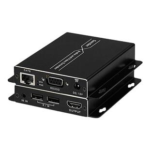 阿卡斯 HDMI网线延长器4K30HZ高清HDBaseT转RJ45网线传输器kvm网络信号增强放大器转RJ45网络传输器100米