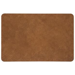 纯色皮革餐垫防水防油防烫隔热MISS PEONY西餐高级轻奢长方形桌垫