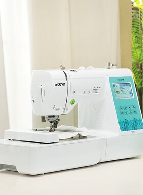 日本兄弟绣花机M370家用电脑缝纫绣花一体机多功能绣字机带锁边