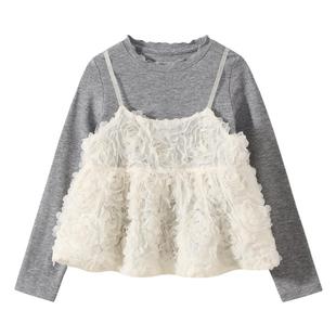 植木童装【春日少女】女童套装 T恤+吊带裙2件套 2026年春夏新款