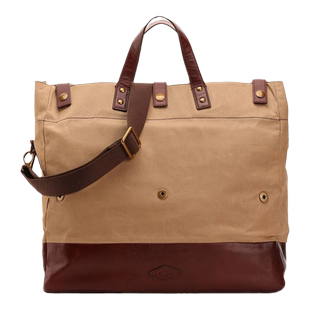 Fossil/化石女手提包单肩斜挎文件袋休闲皮面15 英寸电脑包出街