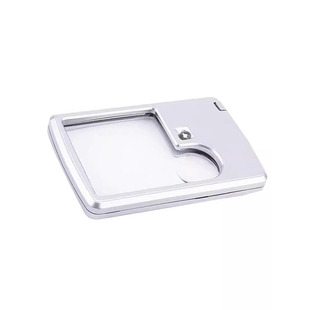 拜斯特放大镜带灯led阅读6便携薄卡片老人老年学生孩子手持扩大镜