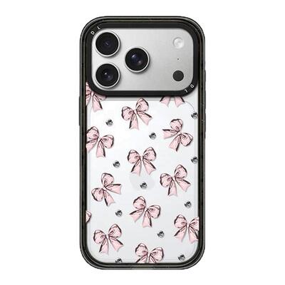 CASETiFiY联名金属粉丝带蝴蝶结适用16苹果iPhone18pro/17ProMax磁吸15手机壳14甜美13可爱华强北平替潮壳女