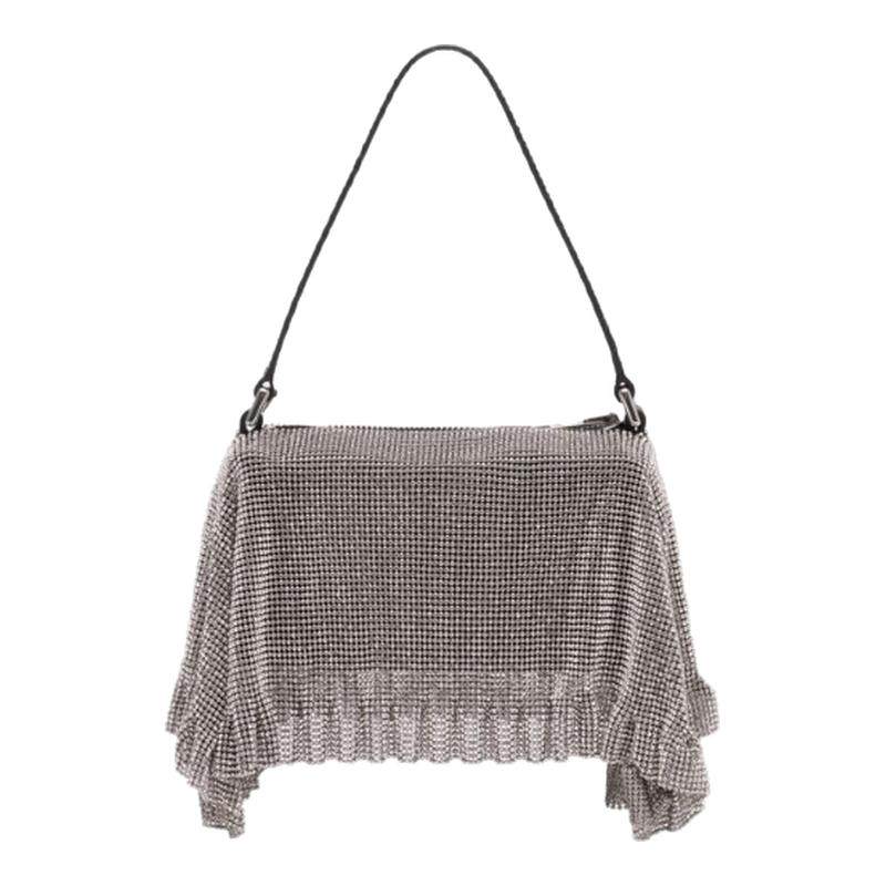 亚历山大王 Alexander Wang Divina 手拿包 - 网眼 - 银色