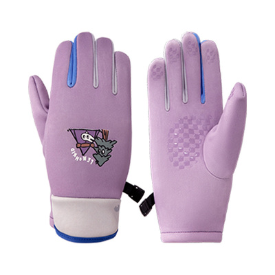 柠檬宝宝儿童秋冬季户外保暖手套