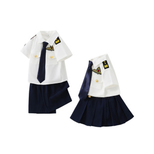 儿童套装男童女孩海军演出服六一服装cos幼儿园小学生升旗手空军