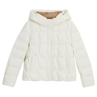 YINER音儿专选女装冬季时尚减龄短款0压感轻薄保暖连帽羽绒服