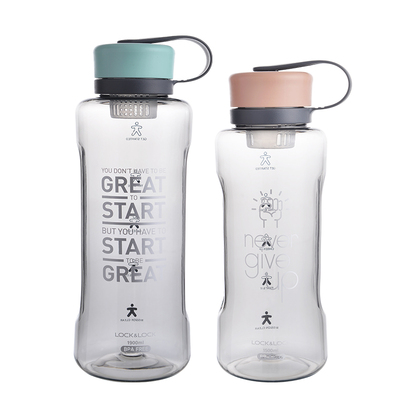 乐扣乐扣水杯超大容量tritan塑料便携lock户外运动随手杯子