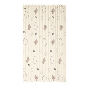 无门衣柜门帘免打孔柜子遮挡帘开放式衣帽架防尘帘置物隔断帘滑轨