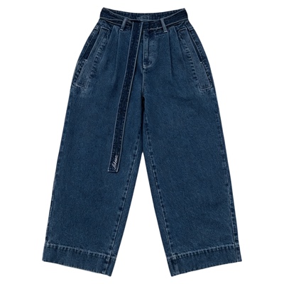 INKNOTS重磅500g双褶飘带牛仔裤