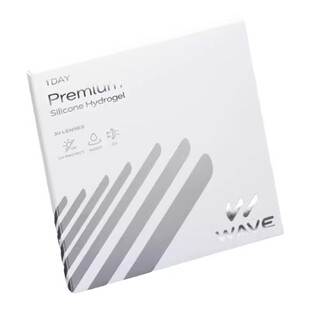 WAVE日抛Premium30片硅水凝胶进口小直径高度近视透明隐形眼镜片