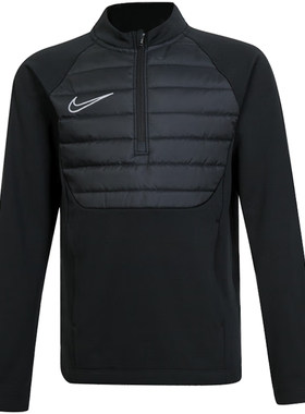 Nike/耐克官方正品新款大童夹棉半拉链长袖运动训练服FJ6181-010