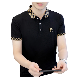 POLO衫男短袖t恤翻领男装夏季潮流半袖棉感上衣2026夏款高端体恤