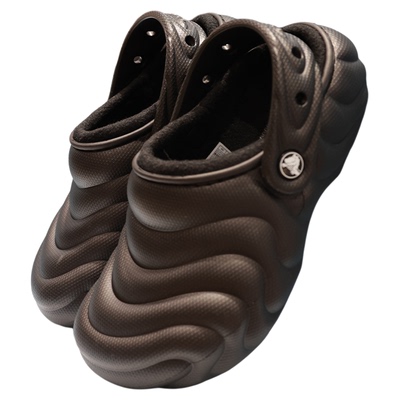 crocs洞洞鞋卡骆驰加绒暖棉拖鞋