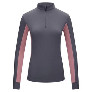 Mashang Equine女款加绒长袖秋冬训练T恤骑马训练马术装备EHW506