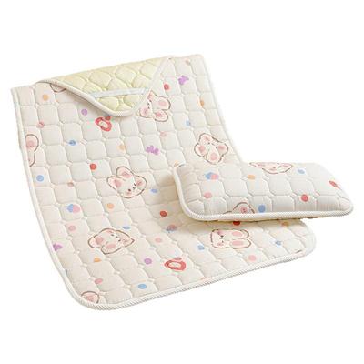 纯棉双层纱薄垫宝宝小褥子