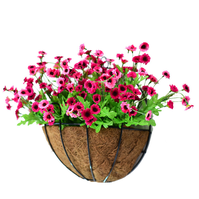 仿真花壁挂塑料花藤客厅墙上挂花墙壁假花藤条装饰花室内阳台植物