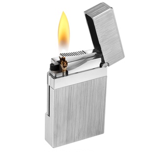 正品进口都派朗声煤油打火机复古个性拉丝生日礼物法国男原装纯铜