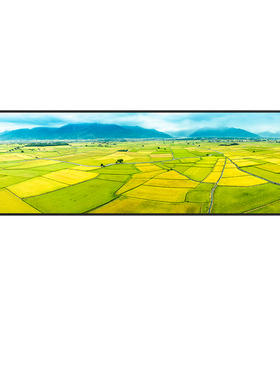 田园风景金色麦田客厅卧室挂画