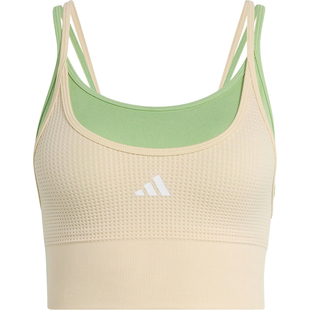 Adidas/阿迪达斯正品2026女士针织紧身亲肤美背运动内衣KQ5242