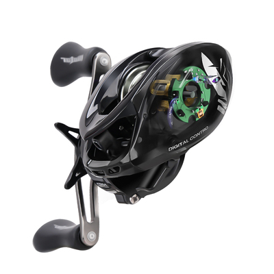 哈斯达骑士dc水滴轮路亚微物远投电子刹车骚音水滴轮智能DC渔轮