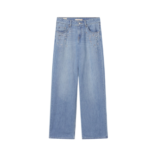 【商场同款】Levi's李维斯女士美式复古休闲宽松直筒牛仔裤A5566