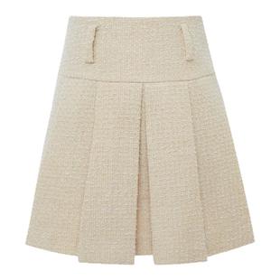 EYEDOLL新款时尚百搭学院A字百褶裙短款半裙