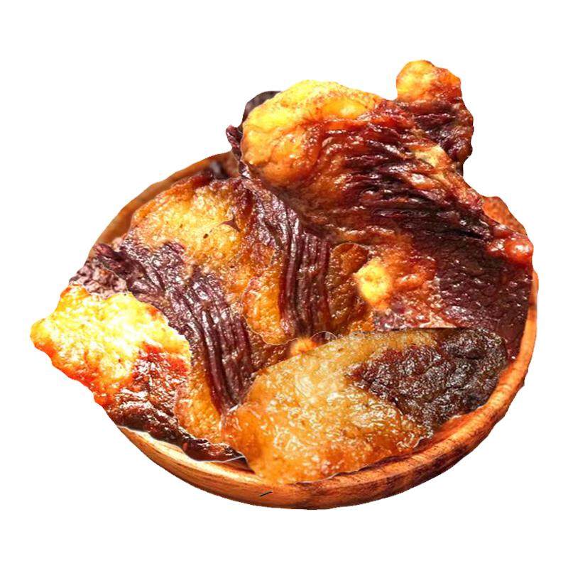 牛胸口油风干牛肉干肥瘦相间原切开袋既食烧烤草原全肥现烤