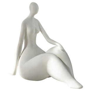 创意人物陶瓷摆件现代简约抽象人体艺术雕塑酒柜家居样板间装饰品