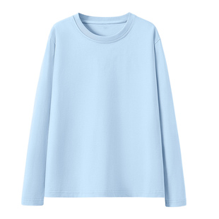 班尼路红色纯棉长袖t恤女春秋2026新款圆领内搭小个子打底衫上衣M