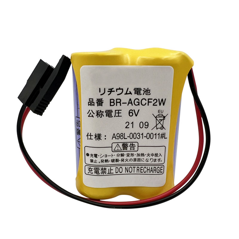 原装BR-AGCF2W 6V发那科系统A98L-0031-0011#L加工中心数控锂电池