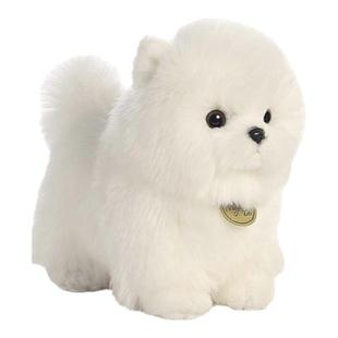 美国aurora world正版仿真动物博美犬小狗狗公仔玩偶娃娃毛绒玩具