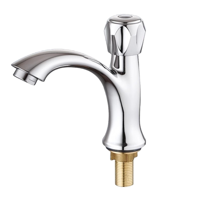 单冷洗手盆水龙头阳台卫生间台盆加高洗脸盆面盆全铜家用矮款老式