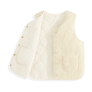都市丽人摇粒绒马甲女款2025新款冬巨好看外穿内搭加绒保暖背心X