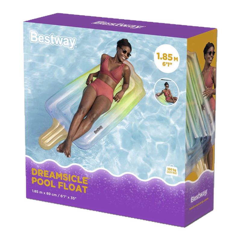 Bestway43161水上充气水床雪糕浮排水上运动成人冰淇淋冲浪板