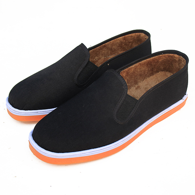 加绒手工灯心绒布条绒保暖布鞋子