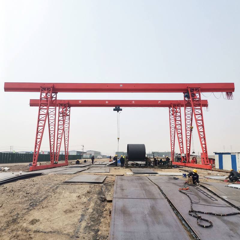 20吨包厢式轨道航吊车电动龙门吊室外30吨单梁门式龙门吊起重机