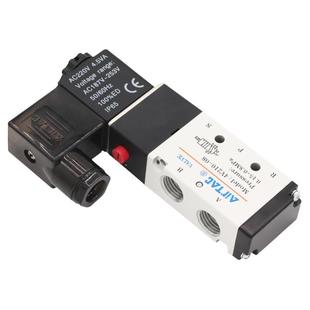 亚德客气动电磁阀 4V210-08 换向阀220V线圈控制阀24V电子气阀12V