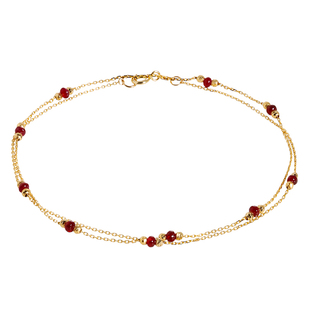 若华珠宝小福星 天然无烧鸽血红宝石项链18K金彩宝锁骨链吊坠定制