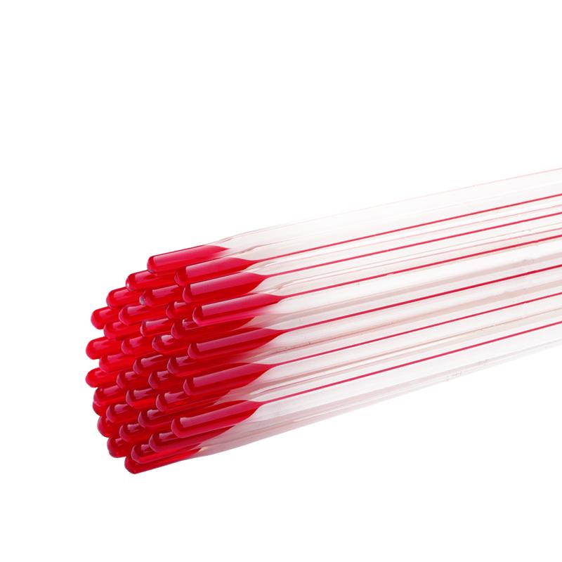 低温零下酒精温度计果蔬保鲜冷库冰箱药房玻璃温度计工业用温度表