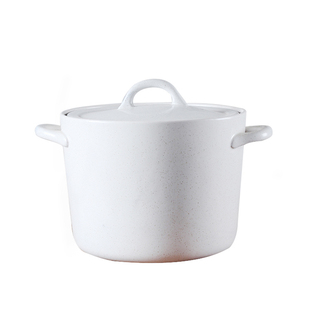 7.2升锂辉石耐高温桶型石锅 大容量糖水铺子陶瓷熬煮煲汤砂锅炖锅