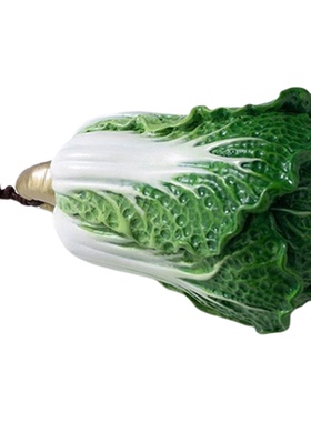 铜师傅《手中有财》客厅桌面铜白菜摆件 家居装饰工艺品