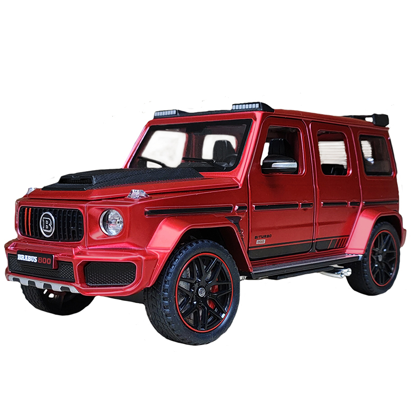 合金G800联动转向避震汽车模型仿真大g越野巴博斯儿童玩具车男孩