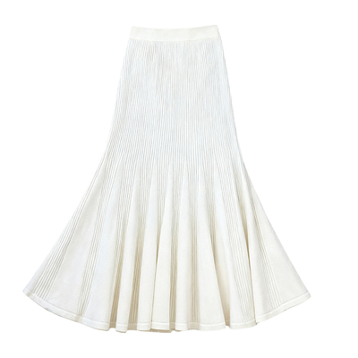 加厚毛线长裙宽松休闲针织半身裙