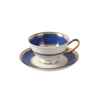 爱莉卡贝叶Erica Beyer  绿松石欧式轻奢骨瓷镀金下午茶咖啡杯